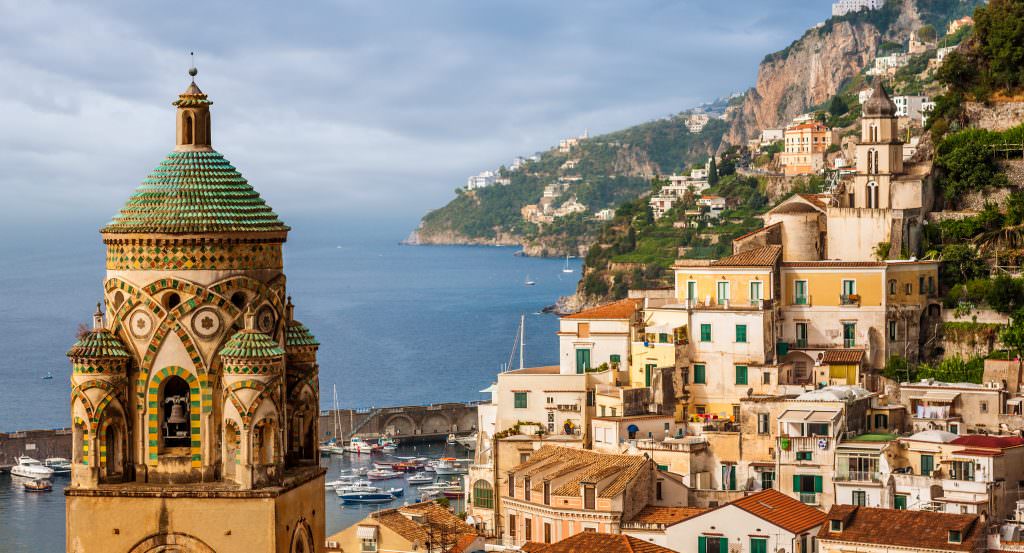 Amalfi to Capri yacht charter itinerary dramatic coastline Italy Mediterranean