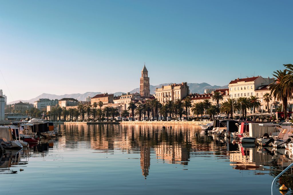 Split marina yacht charter coastline historic city luxury sailing Croatia