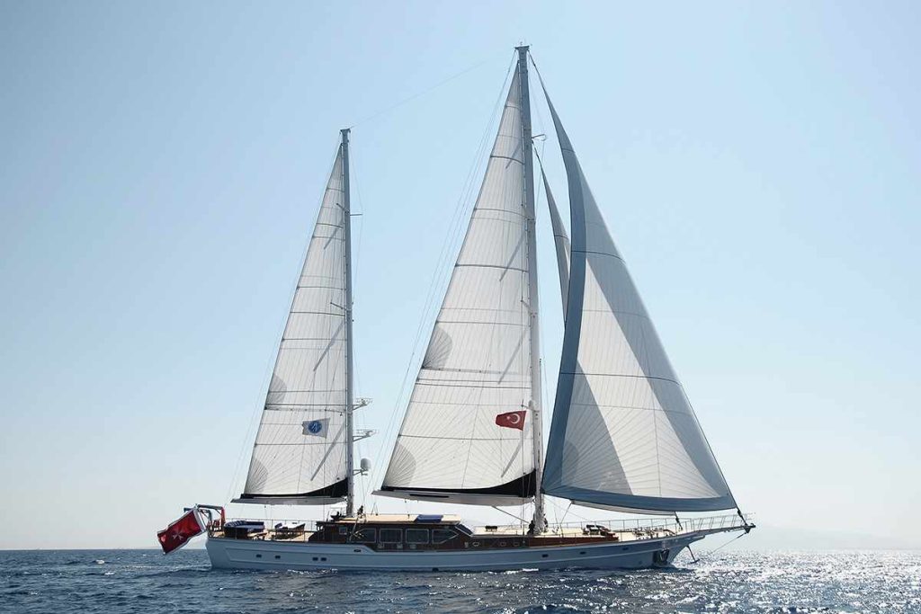 clear eyes yacht charter luxury sailing yacht at sea turkey