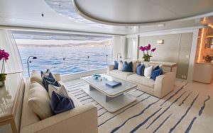 Kaira Yachts – Coral Ocean yacht sea view lounge luxury interior living space