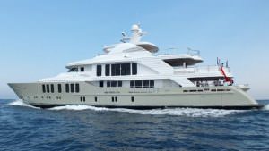 ORIENT STAR yacht exterior side view cruising at sea